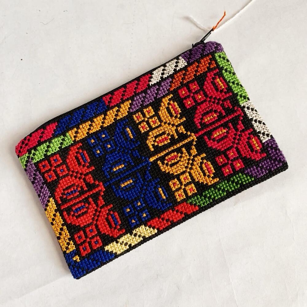 Handmade Woven Geometric Clutch